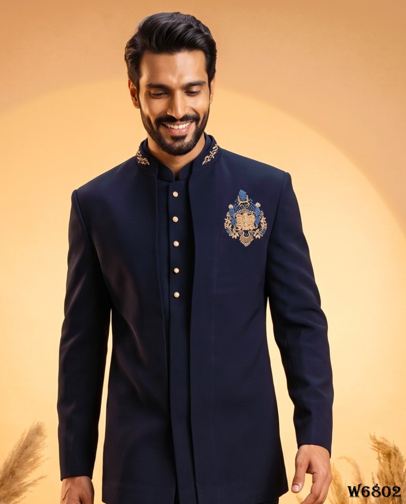 Outluk Wedding Vol 68 Lachaka Hand Work Mens Jodhpuri Suit